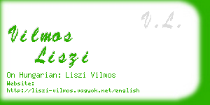 vilmos liszi business card